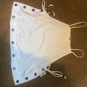 Free People side tie tank top